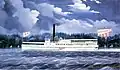 James Bard (1815–1897): Enoch Dean, Hudson River steamboat (1852)