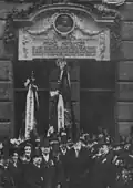 Enthüllung der Gedenktafel 1909