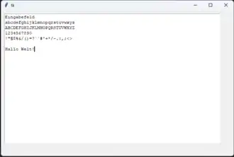 Text-Widget