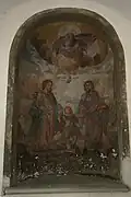 Gräberhallen: Epitaph des Ritters und Landvogts Bernhard Fleckenstein, datiert 1659 (beim Pfarrhaus)
