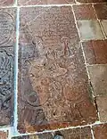 Epitaph der Ueberacker am Boden der Margarethenkapelle