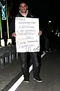 Stiller Protest: Stefan Albanesi protestierte wegen der schlecht aufgeklärten Koksaffäre im Allgäu