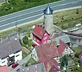 Schneckenturm mit Haus in der Erbsengasse