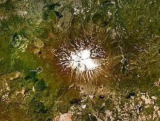 Satellitenbild des Erciyes Dağı