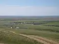Lage der Klosteranlage Erdene Dsuu auf dem Schwemmfächer nördlich Charchorin