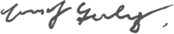 Unterschrift von Erich Balg