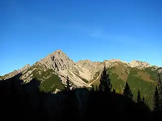 Die Erlspitze vom Gipfelstürmerweg