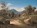 Blick von Kleingemünd auf Neckargemünd, 1828