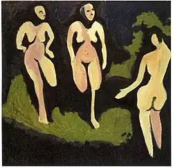Akte auf der Wiese, circa 1929