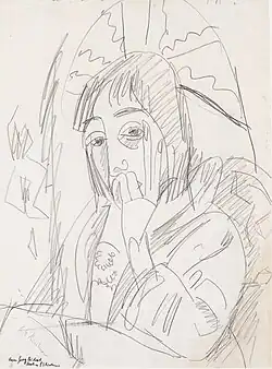 Erna mit Japanschirm, 1913