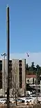 Foto von einem Abschnitt eines „Eruv“ („Sabbatzaun“) in Jerusalem.