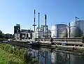 Hefe-Fabrik Usine Lesaffre am Canal de Roubaix