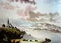 Herrliberg am 21.&nbsp;Mai 1786, Aquarell von Hans Conrad Escher von der Linth