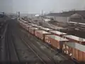 Essen im Oktober 1923. Fabrikneue offene Güterwagen.