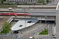Südseite Zugang West zum halben Tunnel