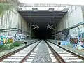 Nichteröffneter Haltepunkt Baricentro in Tunnellage