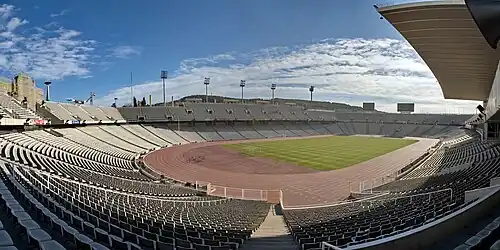 Das Montjuïc-Stadion von Barcelona im Jahr 2007