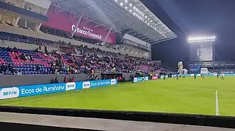 Blick auf die Haupttribüne des Estadio Banco Guayaquil (Februar 2022)