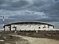 Die Haupttribüne im Februar 2014