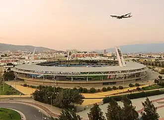 Das Estadio de los Juegos Mediterráneos (Februar 2015)