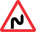 Doppelkurve (zunächst rechts)