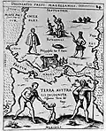 Diese Karte vom Ende des 16. Jahrhunderts zeigt Ciudad del Rey Felipe (Philippolis cum P. Fermin) wie die Gründer sie gerne gehabt hätten.