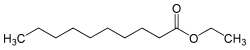 Strukturformel von Ethyldecanoat