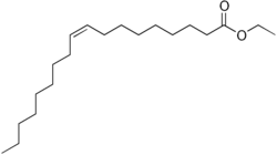 Strukturformel von Ölsäureethylester