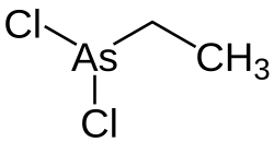 Strukturformel von Dichlorethylarsin