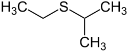 Struktur von Ethylisopropylsulfid