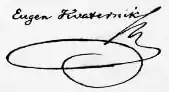 Kvaterniks Unterschrift