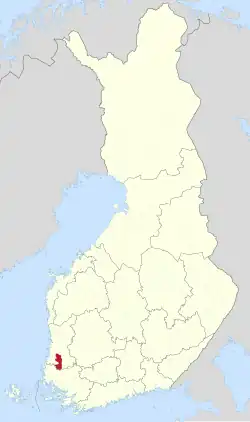 Lage von Eura in Finnland