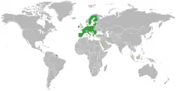Lage von EU und Singapur