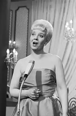 Inger Jacobsen beim Eurovision Song Contest 1962 in Luxemburg