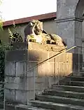 Löwe am Dörnberg-Mausoleum in Regensburg