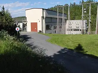 Außenansicht des Kraftwerkes Evenstad