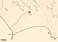 Stadtgebiet von Lima zur Stadtgründung, um 1535