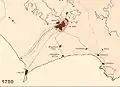 Stadtgebiet von Lima und Callao um 1750