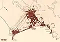 Stadtgebiet von Lima und Callao um 1940