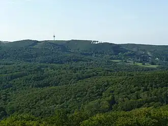 Der Exelberg von der Jubiläumswarte aus gesehen