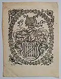 Exlibris D ST[ürler] (um&nbsp;1650)