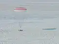 Die Kapsel im Moment des Aufsetzens am 6. Februar 2020