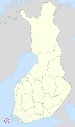 Lage von Föglö in Finnland