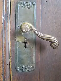 Baudetail am Fürstenpavillon: Türgriff