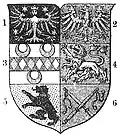 Im Wappen des Fürstentums Ostfriesland (Platz 6) für Wittmund