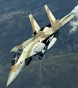 Israelische F-15 I Ra’am, eine Variante der als Atomwaffenträger geeigneten McDonnell Douglas F-15E Strike Eagle