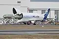 Entladung von Cockpitsektionen aus einem Airbus Beluga