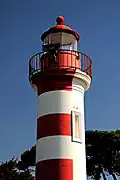 Leuchtturm, rot