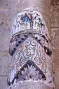 Ste.-Hérie, Fresko auf Säulenvorlage, Südwand