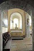 Kirche, nördl. Querschiffarm mit Kapelle